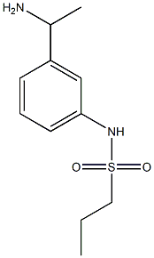 N-[3-(1-aminoethyl)phenyl]propane-1-sulfonamide Struktur