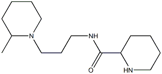 N-[3-(2-methylpiperidin-1-yl)propyl]piperidine-2-carboxamide Struktur