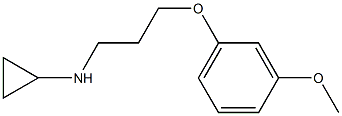 N-[3-(3-methoxyphenoxy)propyl]cyclopropanamine Struktur