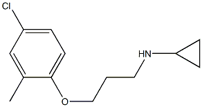 N-[3-(4-chloro-2-methylphenoxy)propyl]cyclopropanamine Struktur