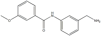 N-[3-(aminomethyl)phenyl]-3-methoxybenzamide Struktur