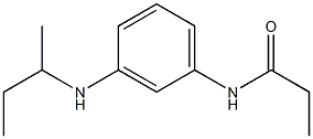 N-[3-(butan-2-ylamino)phenyl]propanamide Struktur