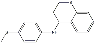 N-[4-(methylsulfanyl)phenyl]-3,4-dihydro-2H-1-benzothiopyran-4-amine Struktur