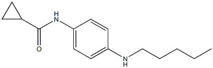 N-[4-(pentylamino)phenyl]cyclopropanecarboxamide Struktur