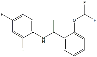 N-{1-[2-(difluoromethoxy)phenyl]ethyl}-2,4-difluoroaniline Struktur