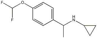 N-{1-[4-(difluoromethoxy)phenyl]ethyl}cyclopropanamine Struktur