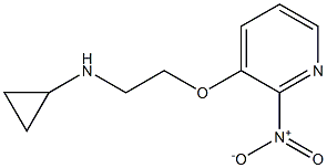 N-{2-[(2-nitropyridin-3-yl)oxy]ethyl}cyclopropanamine Struktur