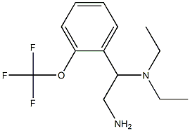 N-{2-amino-1-[2-(trifluoromethoxy)phenyl]ethyl}-N,N-diethylamine Struktur