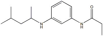 N-{3-[(4-methylpentan-2-yl)amino]phenyl}propanamide Struktur