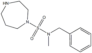 N-benzyl-N-methyl-1,4-diazepane-1-sulfonamide Struktur