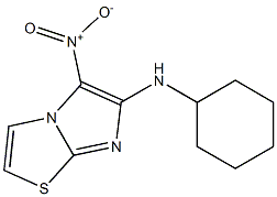 N-cyclohexyl-5-nitroimidazo[2,1-b][1,3]thiazol-6-amine Struktur