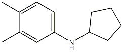 N-cyclopentyl-3,4-dimethylaniline Struktur