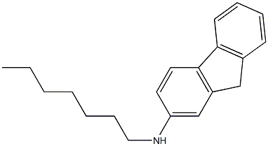 N-heptyl-9H-fluoren-2-amine Struktur