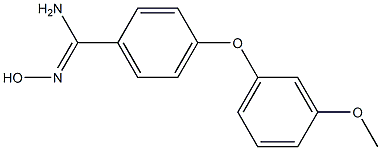 N'-hydroxy-4-(3-methoxyphenoxy)benzene-1-carboximidamide Struktur