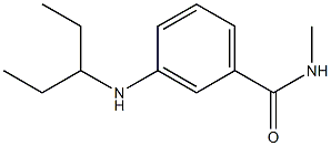 N-methyl-3-(pentan-3-ylamino)benzamide Struktur