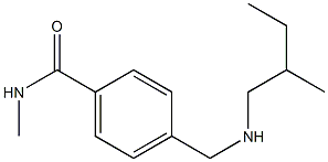 N-methyl-4-{[(2-methylbutyl)amino]methyl}benzamide Struktur