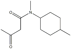 N-methyl-N-(4-methylcyclohexyl)-3-oxobutanamide Struktur