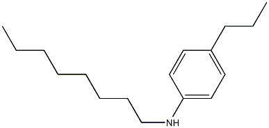 N-octyl-4-propylaniline Struktur