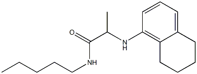 N-pentyl-2-(5,6,7,8-tetrahydronaphthalen-1-ylamino)propanamide Struktur