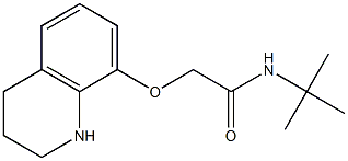 N-tert-butyl-2-(1,2,3,4-tetrahydroquinolin-8-yloxy)acetamide Struktur