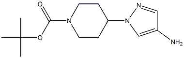 4-Amino-1-(1-Boc-piperidin-4-yl)-1H-pyrazole Struktur