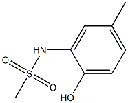 N-(2-hydroxy-5-methylphenyl)methanesulfonamide Struktur