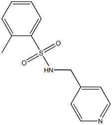 2-methyl-N-(4-pyridinylmethyl)benzenesulfonamide Struktur