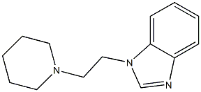 1-(2-piperidin-1-ylethyl)-1H-benzimidazole Struktur