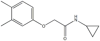 N-cyclopropyl-2-(3,4-dimethylphenoxy)acetamide Struktur