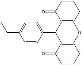 9-(4-ethylphenyl)-3,4,5,6,7,9-hexahydro-1H-xanthene-1,8(2H)-dione Struktur