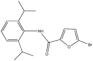 5-bromo-N-(2,6-diisopropylphenyl)-2-furamide Struktur