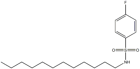 N-dodecyl-4-fluorobenzenesulfonamide Struktur