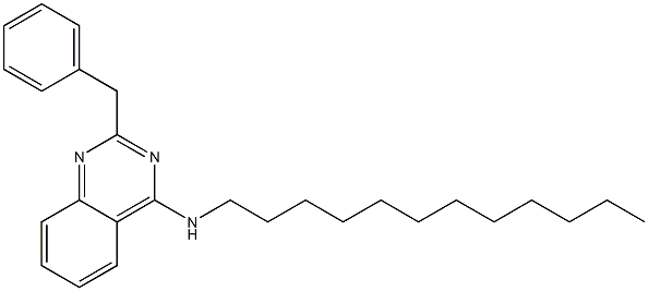 2-benzyl-N-dodecyl-4-quinazolinamine Struktur