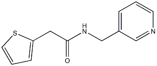 N-(pyridin-3-ylmethyl)-2-thien-2-ylacetamide Struktur