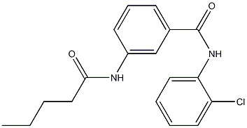 N-(2-chlorophenyl)-3-(pentanoylamino)benzamide Struktur