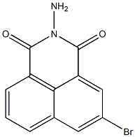 2-amino-5-bromo-1H-benzo[de]isoquinoline-1,3(2H)-dione Struktur