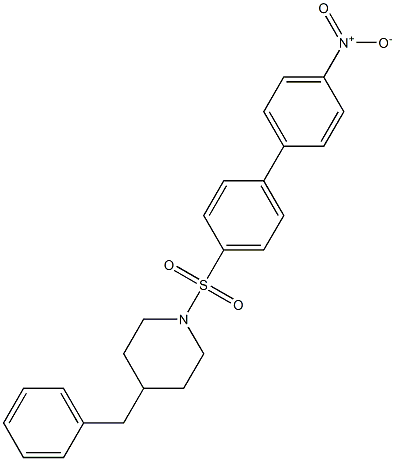 4-benzyl-1-({4'-nitro[1,1'-biphenyl]-4-yl}sulfonyl)piperidine Struktur