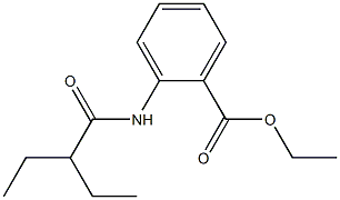 ethyl 2-[(2-ethylbutanoyl)amino]benzoate Struktur