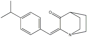 2-(4-isopropylbenzylidene)quinuclidin-3-one Struktur