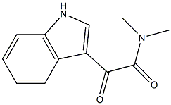 2-(1H-indol-3-yl)-N,N-dimethyl-2-oxoacetamide Struktur