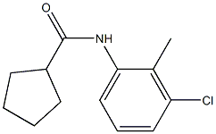 N-(3-chloro-2-methylphenyl)cyclopentanecarboxamide Struktur