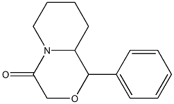 1-phenylhexahydropyrido[2,1-c][1,4]oxazin-4(3H)-one Struktur