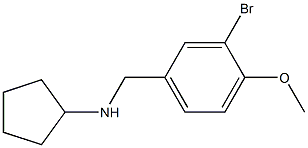 N-(3-bromo-4-methoxybenzyl)cyclopentanamine Struktur