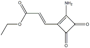 ethyl 3-(2-amino-3,4-dioxo-1-cyclobuten-1-yl)acrylate Struktur