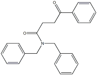 N,N-dibenzyl-4-oxo-4-phenylbutanamide Struktur