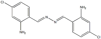 2-amino-4-chlorobenzaldehyde (2-amino-4-chlorobenzylidene)hydrazone Struktur