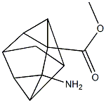 methyl 7-aminopentacyclo[3.3.1.0~2,4~.0~3,7~.0~6,8~]nonane-3-carboxylate Struktur