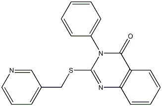 3-phenyl-2-[(3-pyridinylmethyl)sulfanyl]-4(3H)-quinazolinone Struktur