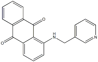 1-[(pyridin-3-ylmethyl)amino]anthra-9,10-quinone Struktur