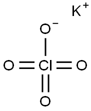 Potassium Perchlorate, Crystal, Reagent Struktur